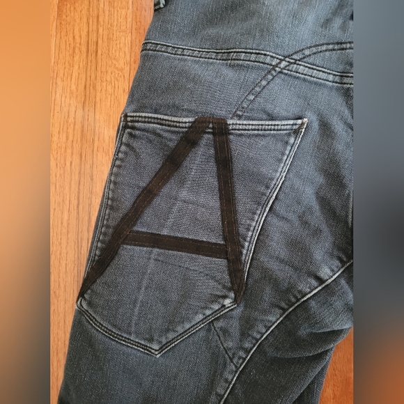 Authentic Vintage G-Star Raw Dark Men Jeans 30x34 A Crotch Varsity 3D Tapered - Picture 10 of 13